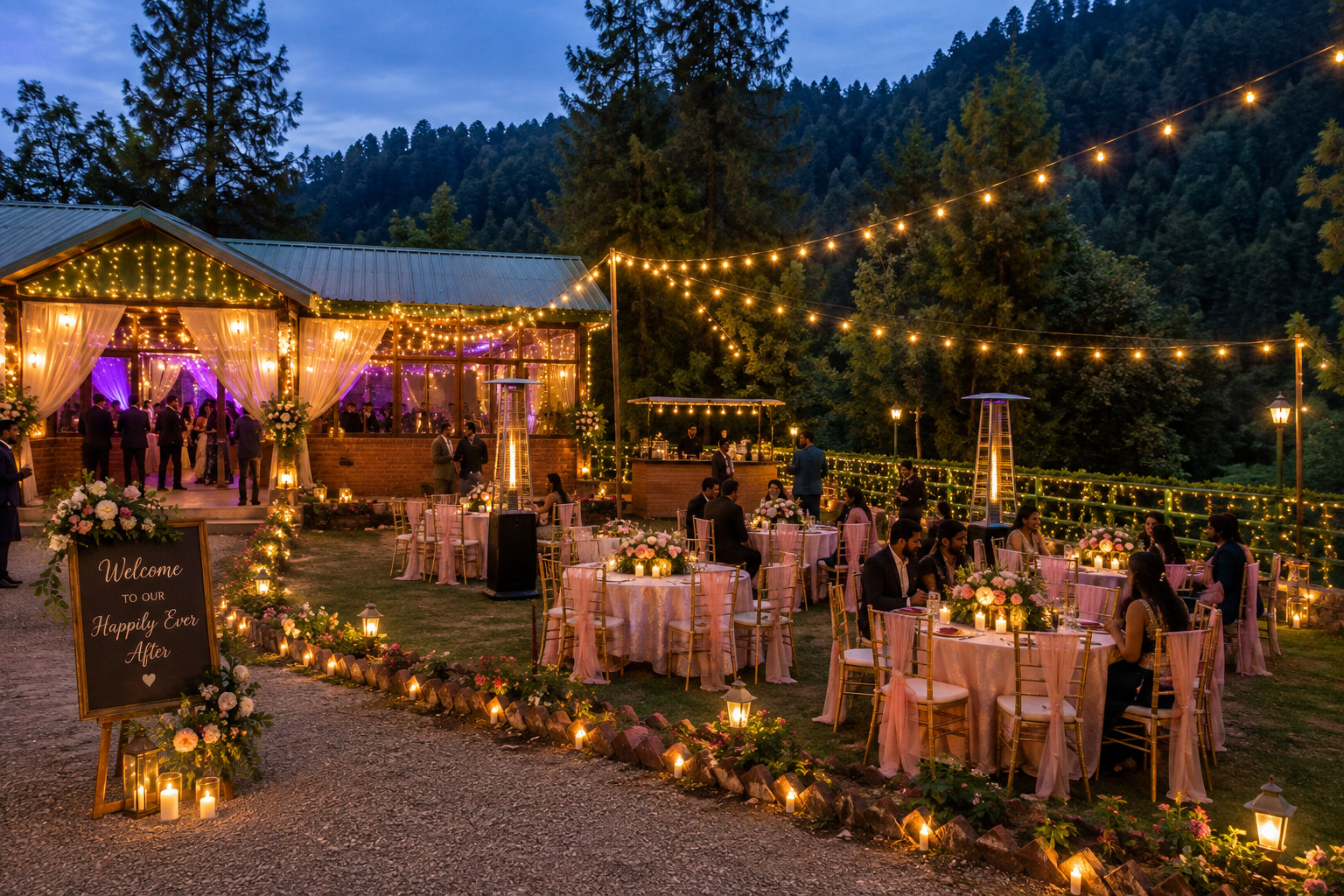 Green Heaven Reception Setup